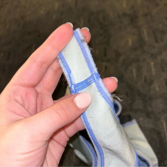 Aerie Reversible Seamless Blue Cutout Sports Bra Bralette - Picture 7 of 7